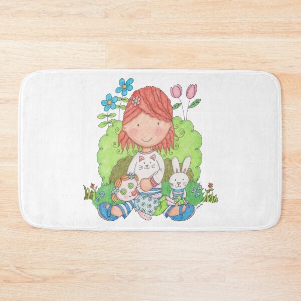 Item preview, Baby Girl Feeding Toy Rag Doll With Feeding Bottle designed and sold by LouiseFranksArt.