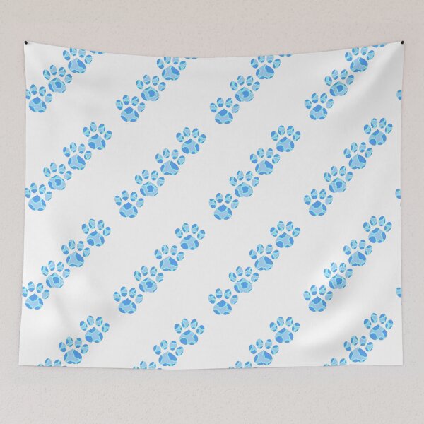 Item preview, Blue Paw Prints (Version 1) designed and sold by sarahghost416.