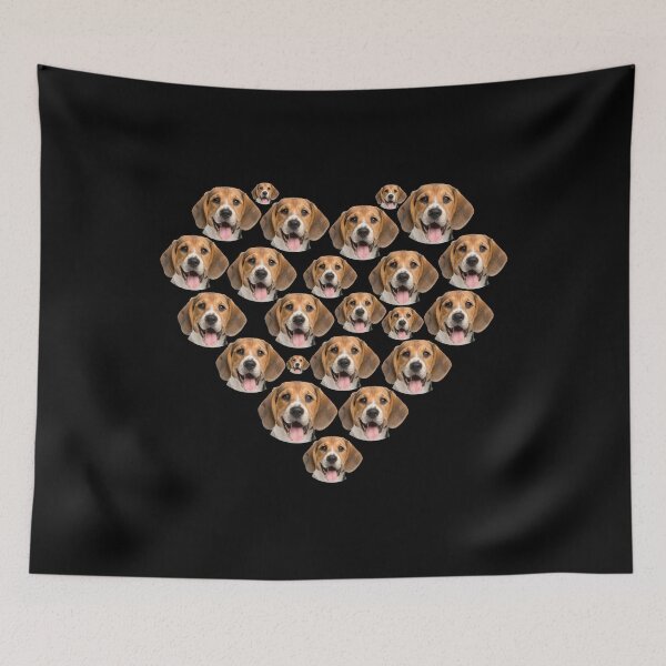 Item preview, funny beagle dog heart love gift designed and sold by alaechamlal.