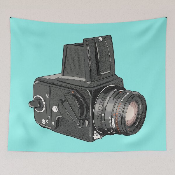 Item preview, Hasselblad analog camera drawing designed and sold by AdotCOMB.