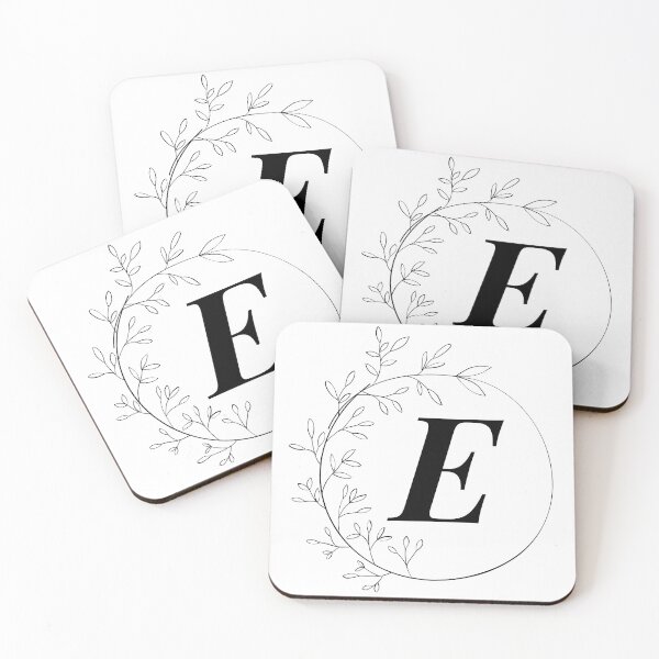 Item preview, letter E floral designed and sold by charlyj___.