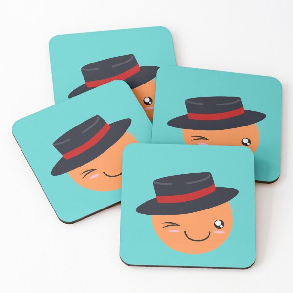 Item preview, Cute face with hat - Orange designed and sold by Viola-Design.