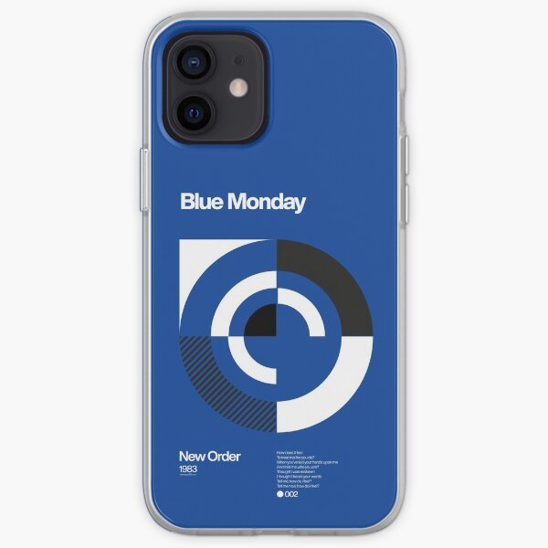 Blue Monday - New Order Typographic Poster iPhone Soft Case