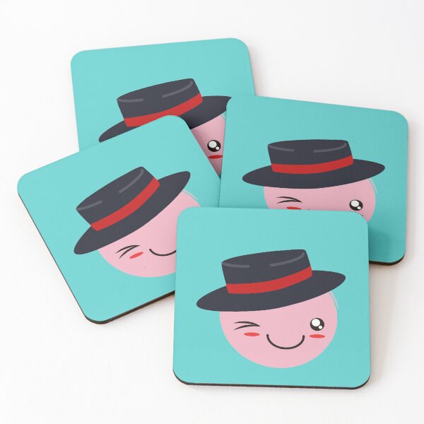 Item preview, Cute face with hat - Pink designed and sold by Viola-Design.