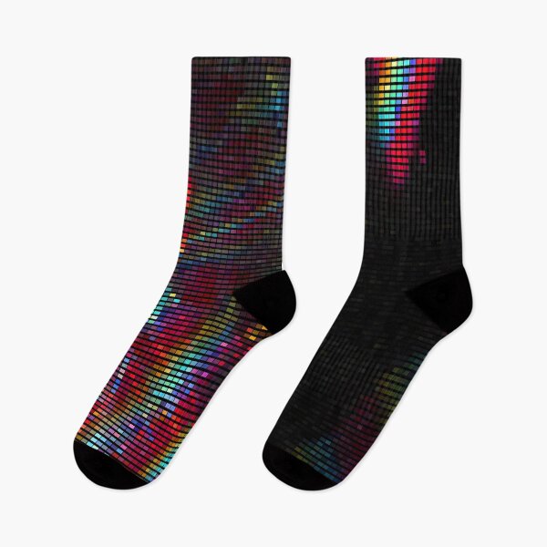 Item preview, Abstract Colorful Glitchy Pixels Pattern designed and sold by SoccaTamam.