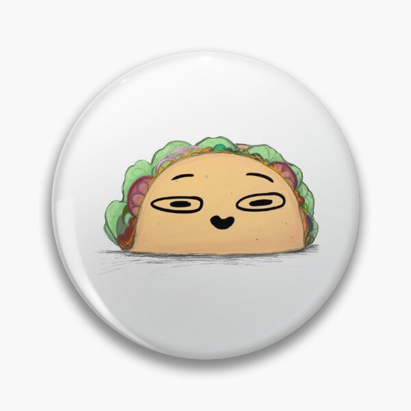 Item preview, Taco with a funny face designed and sold by Safawoodsart.