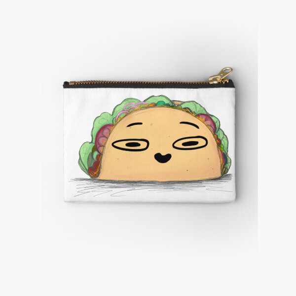 Item preview, Taco with a funny face designed and sold by Safawoodsart.
