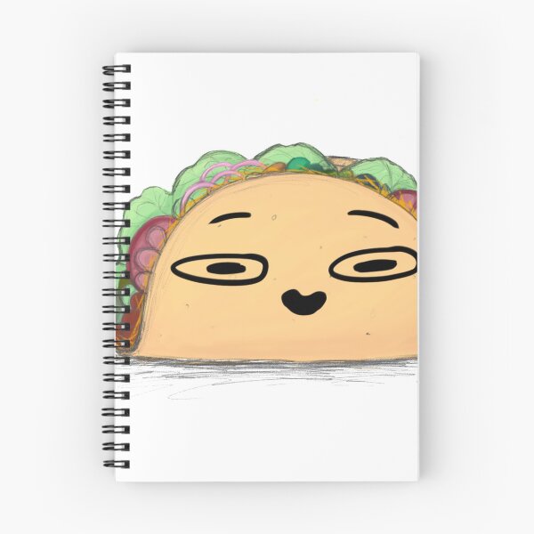 Item preview, Taco with a funny face designed and sold by Safawoodsart.