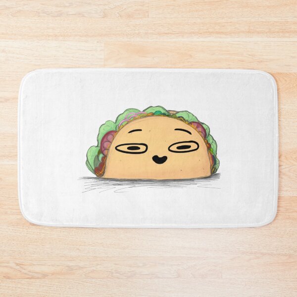 Item preview, Taco with a funny face designed and sold by Safawoodsart.
