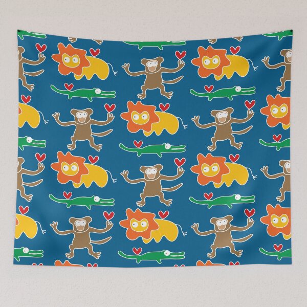 Item preview, Cartoon Lion, Alligator And Monkey Trio © fatfatin designed and sold by fatfatin.