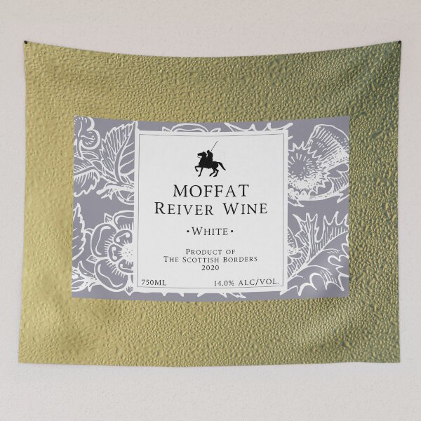 Item preview, MOFFAT Red Wine Label | Border Reivers designed and sold by yourscotborders.