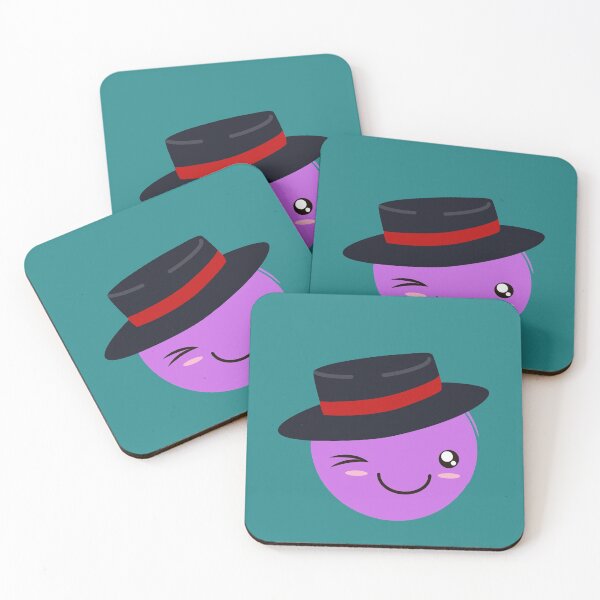 Item preview, Cute face with hat - Purple 1 designed and sold by Viola-Design.