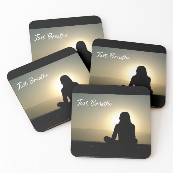 Item preview, Just Breathe Meditation Motivational designed and sold by LeftFieldFunny.