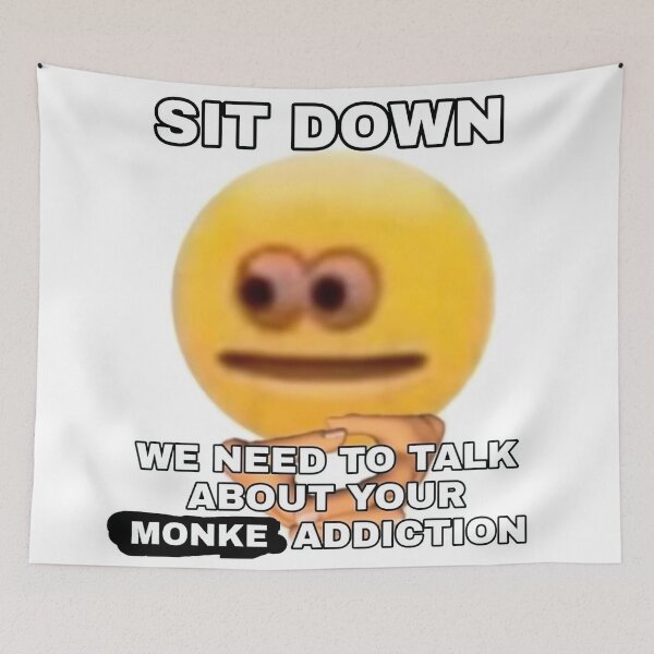 Item preview, Monke Addiction designed and sold by shitpostanon.