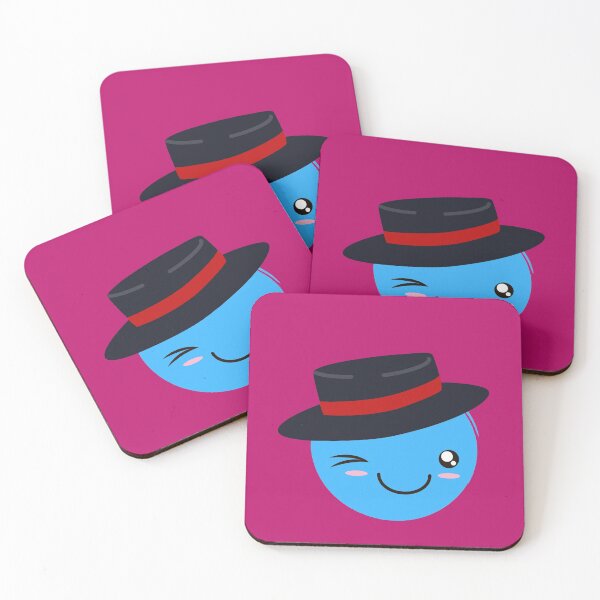 Item preview, Cute face with hat - Blue 2 designed and sold by Viola-Design.
