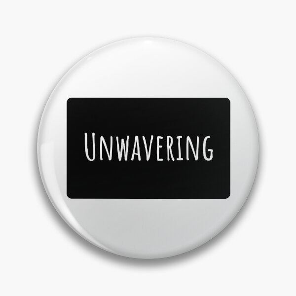 Item preview, Unwavering Text Typography Landscape Black Rectangle designed and sold by leomooncreates.