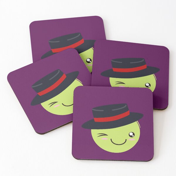 Item preview, Cute face with hat - Green 3 designed and sold by Viola-Design.