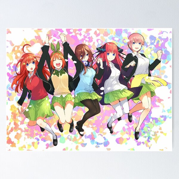 Anime Poster The Quintessential Quintuplets 5-toubun No Hanayome Canvas Art  Poster and Wall Art Picture Print Modern Family Bedroom Decor Posters