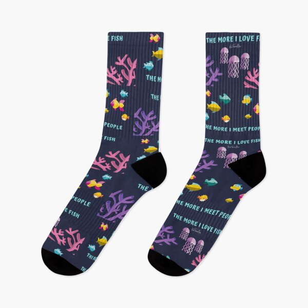 Item preview, The More I Meet People The more I Love Fish designed and sold by TravelDive.