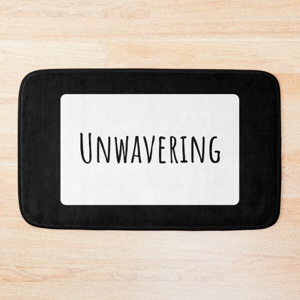 Item preview, Unwavering Text Typography Landscape White Rectangle designed and sold by leomooncreates.