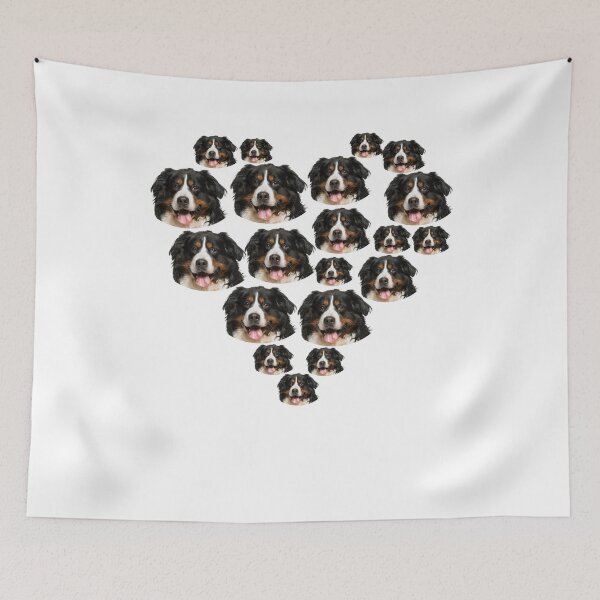 Item preview, funny bernese mountain dog heart gift designed and sold by alaechamlal.