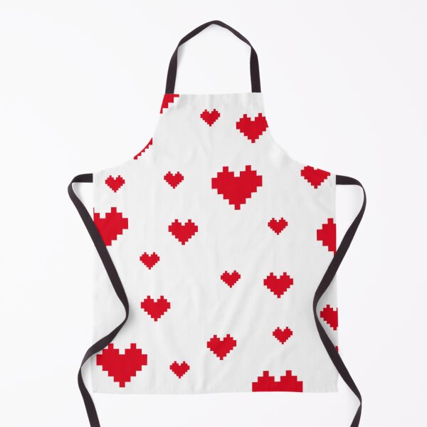 Item preview, Pixel Red Hearts Pattern designed and sold by joabaj.