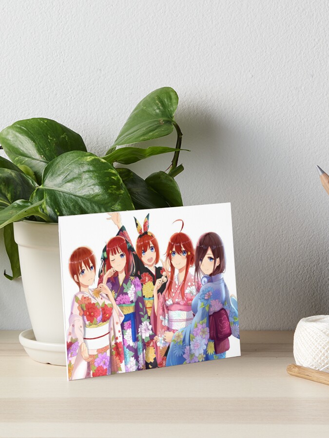 The Quintessential Quintuplets Characters Art Board Print for