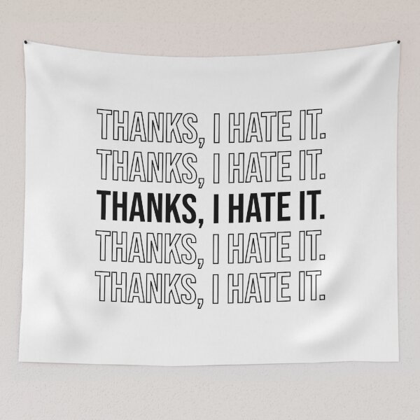 Item preview, Thanks I hate it Repeating Black designed and sold by Sour Soul.