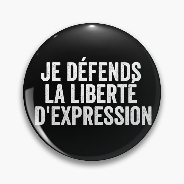 Item preview, Je défends la liberté d expression - I defend freedom of speech designed and sold by Craftaholic.