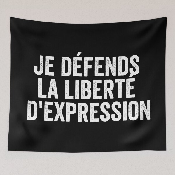 Item preview, Je défends la liberté d expression - I defend freedom of speech designed and sold by Craftaholic.