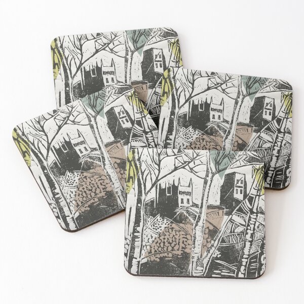 Item preview, Durham Cathedral linocut  designed and sold by SandraHaney.