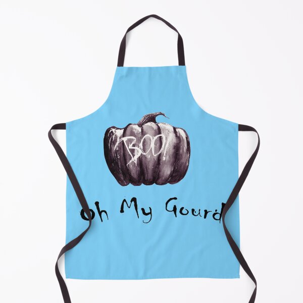 Item preview, Boo! 'Oh My Gourd' Black Pumpkin Halloween // Blue designed and sold by Lets-Get-Spooky.
