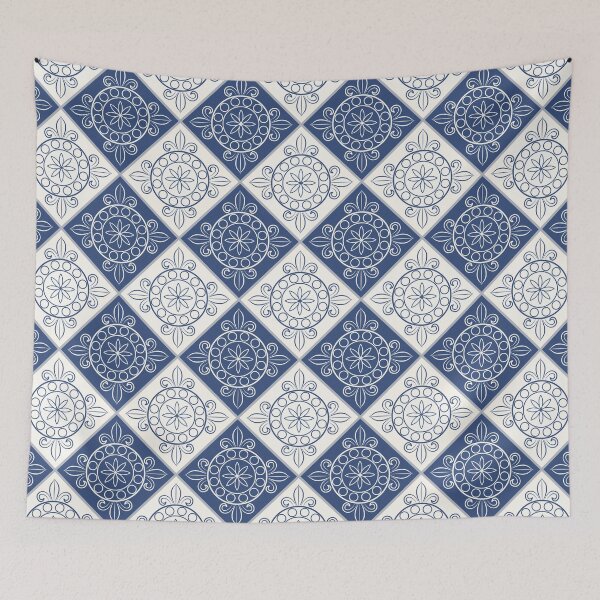 Item preview, Boho Chic Cottage Country Blue and White Floral  designed and sold by IamTrending.