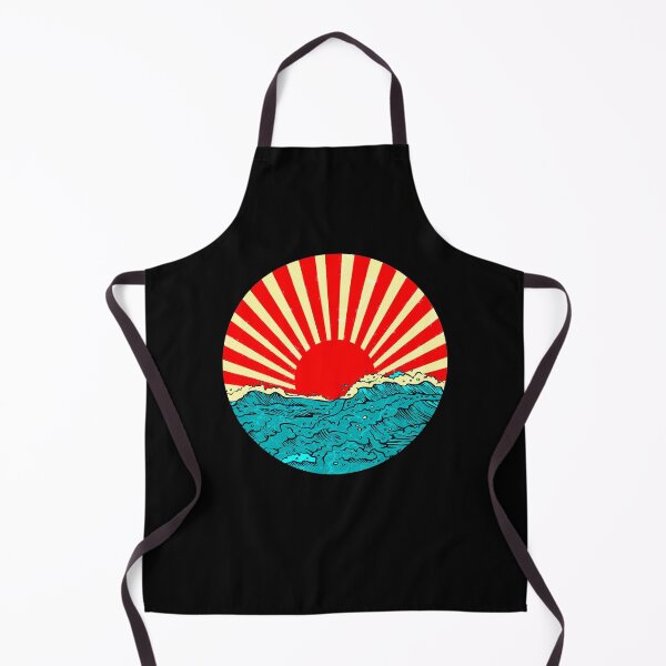 Item preview, Sun rising over the Japanese sea with waves designed and sold by Mila1946.