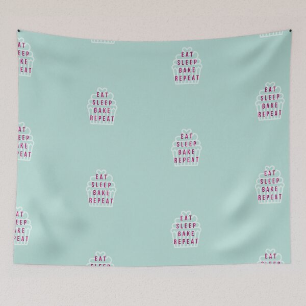 Item preview, Eat, sleep, bake, repeat. Cupcake! designed and sold by sugarrosekitch.