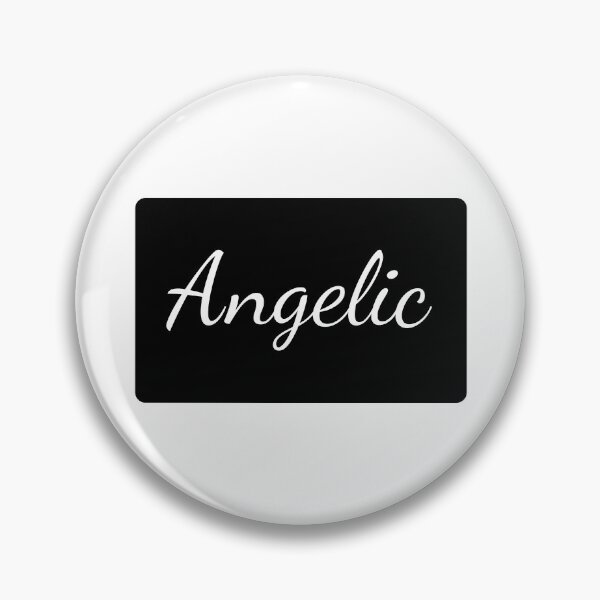 Item preview, Angelic Text Typography Landscape Black Rectangle designed and sold by leomooncreates.