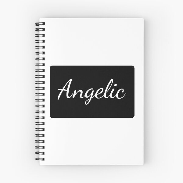 Item preview, Angelic Text Typography Landscape Black Rectangle designed and sold by leomooncreates.