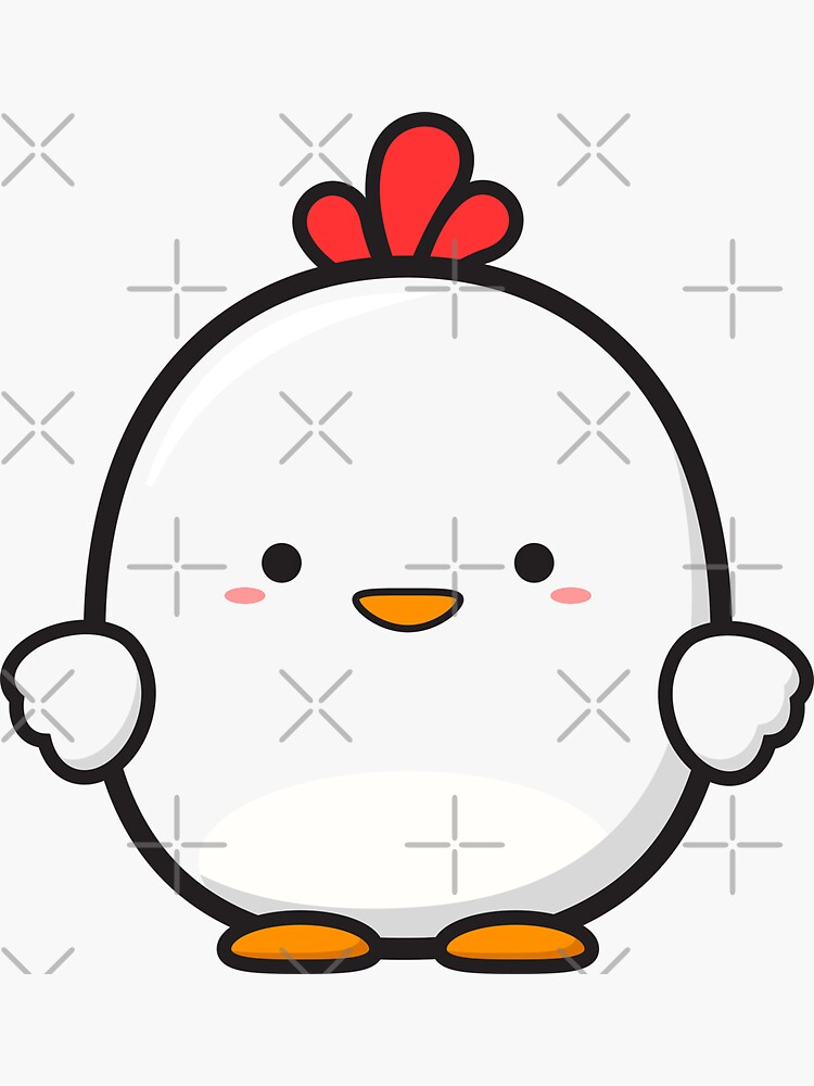 Cute chick Sticker for Sale by peppermintpopuk