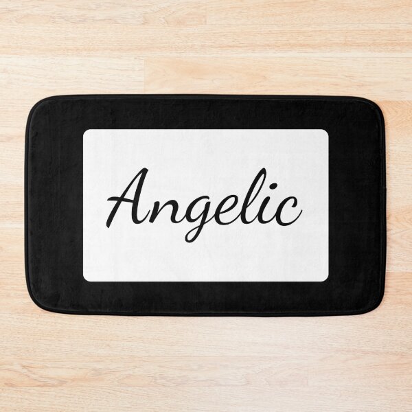 Item preview, Angelic Text Typography Landscape White Rectangle designed and sold by leomooncreates.