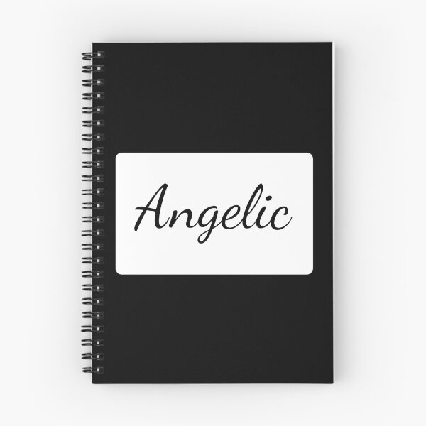 Item preview, Angelic Text Typography Landscape White Rectangle designed and sold by leomooncreates.
