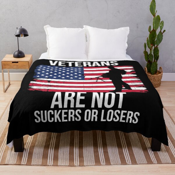 Item preview, Veterans Are Not Suckers Or Losers Biden 2020 Anti Trump designed and sold by Pratt3443.