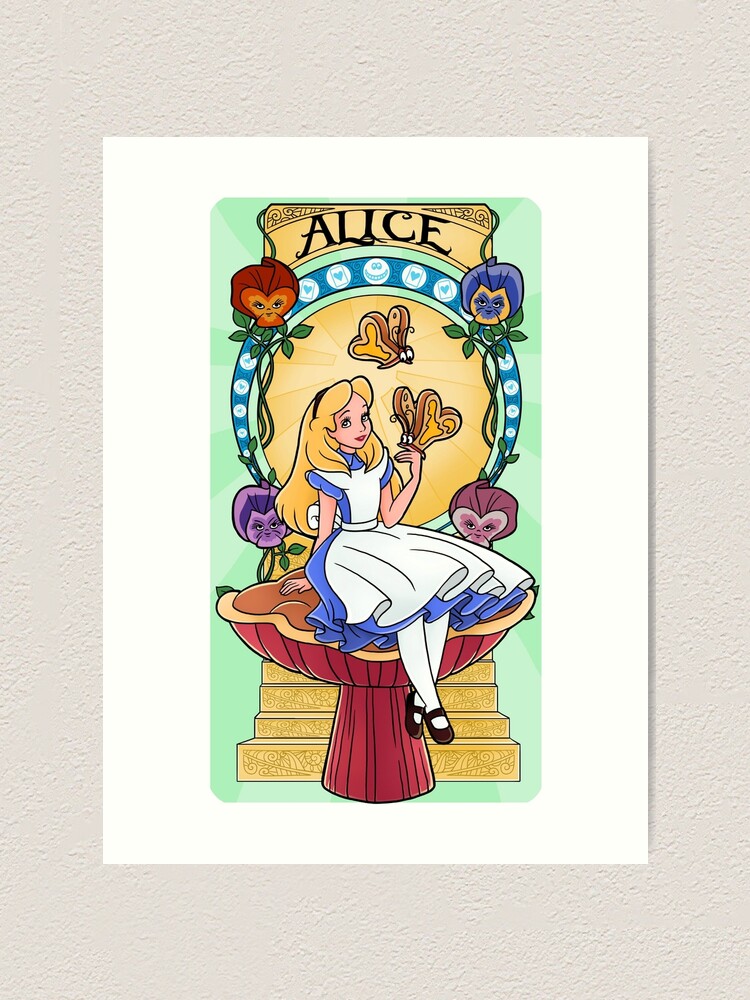 Alice in Wonderland Art Nouveau
