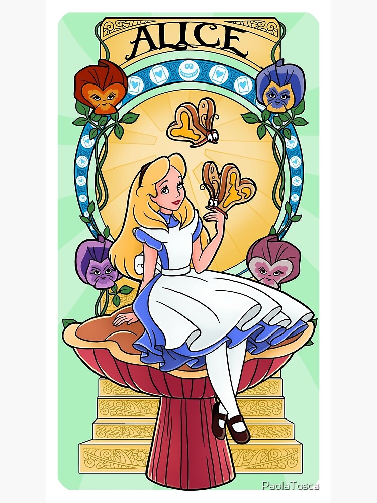 Alice in Wonderland Art Nouveau