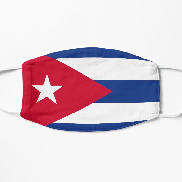 Bandera de cuba Mascarilla plana