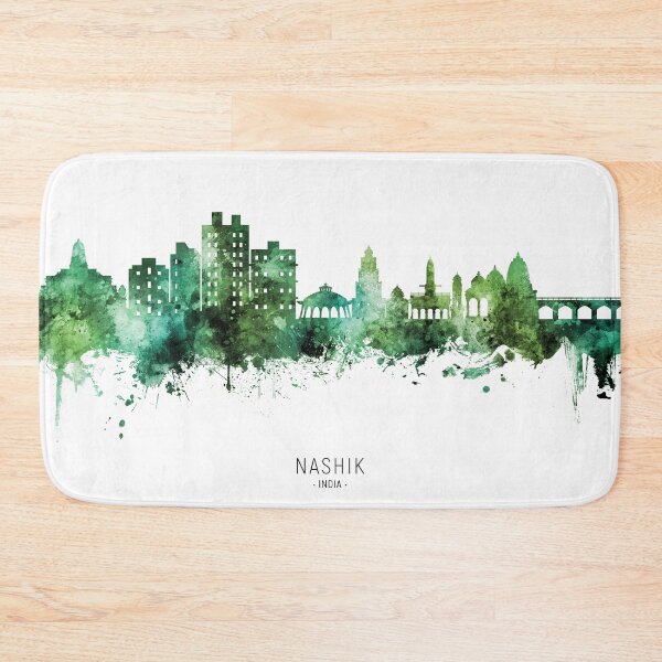 Aperçu de l'œuvre Nashik Skyline India créée et vendue par ArtPrints.