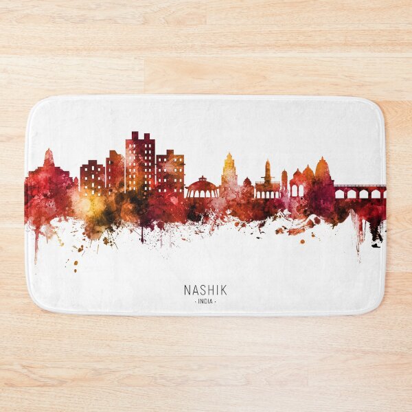 Aperçu de l'œuvre Nashik Skyline India créée et vendue par ArtPrints.