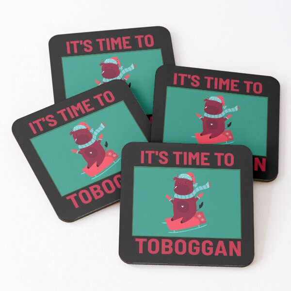 Item preview, Toboggan Time Christmas Sleigh designed and sold by jacks-tees.