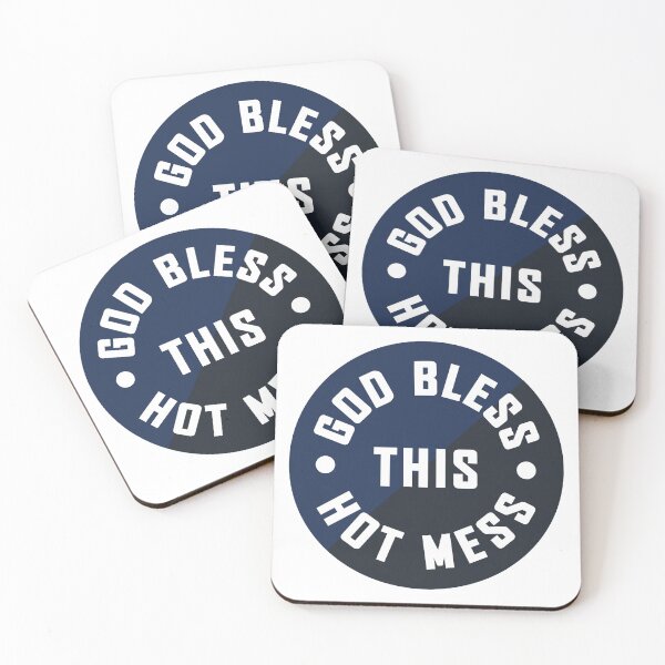 Item preview, God Bless this Hot Mess - Black designed and sold by VivtheFish.