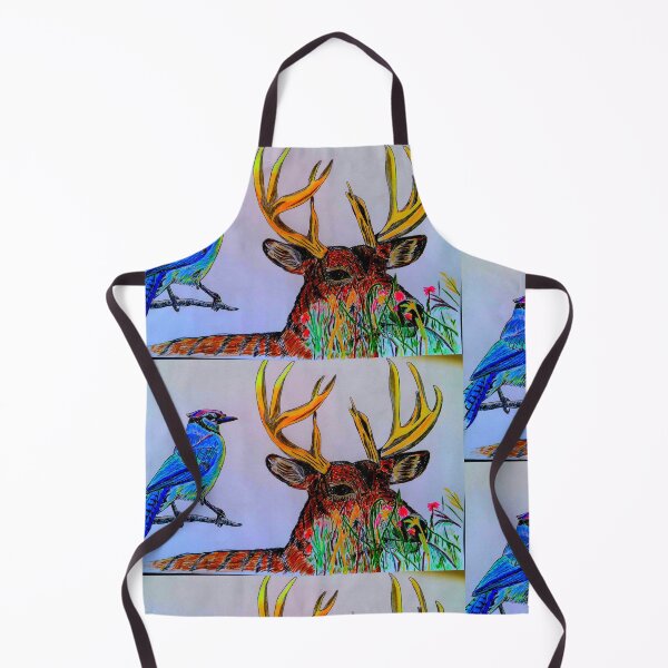 Item preview, deer blue jay flowers designed and sold by brianjt.