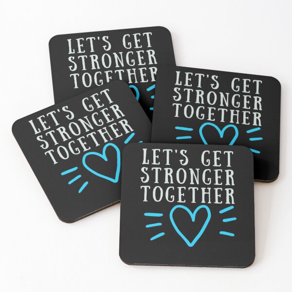 Item preview, Let Us Get Stronger Together With a Heart designed and sold by PaperDreamPod.